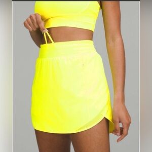 lululemon athletica Neon Yellow Skort